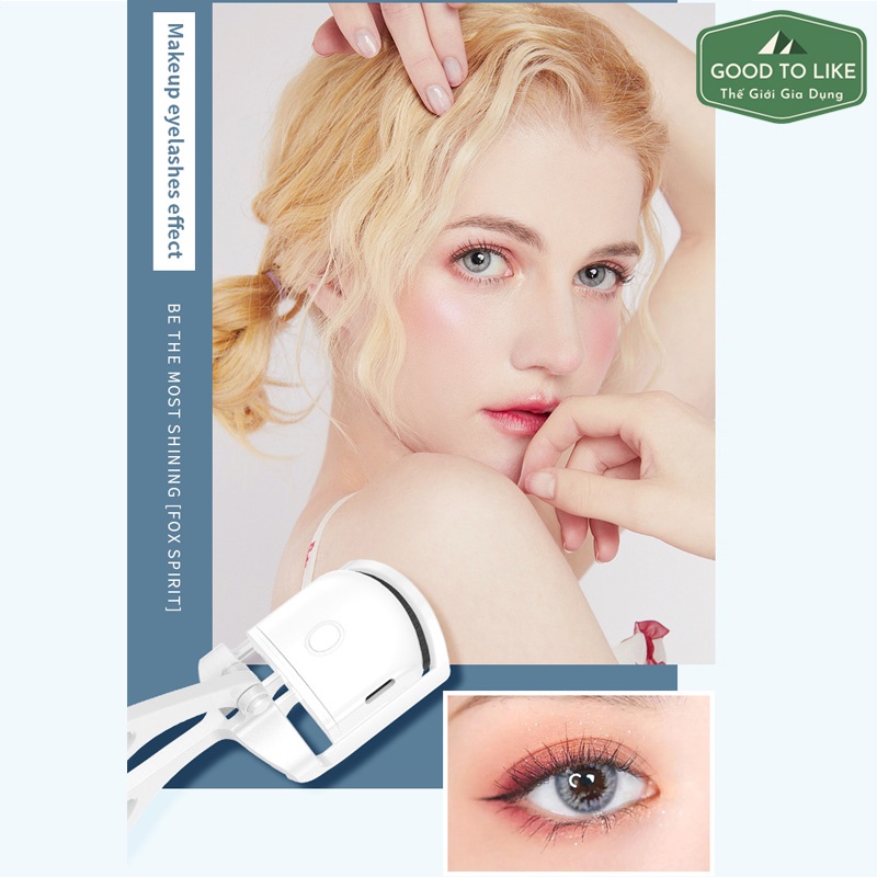 Máy Uốn Mi Điện Shrmeil Chính Hãng Cao Cấp,Uốn Cong Lông Mi Tự Nhiên,Định Hình Lâu Dài Bằng Nhiệt,Có Cổng Sạc USB