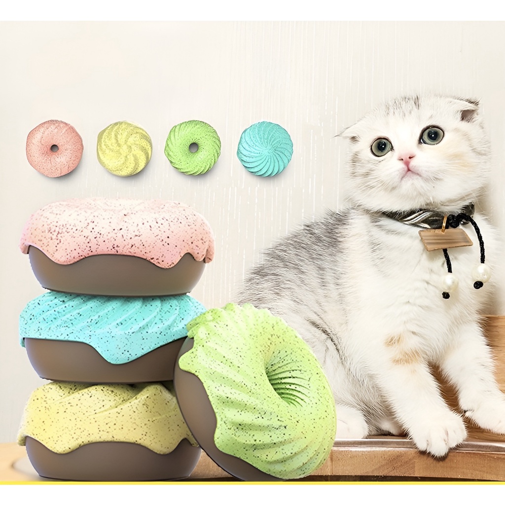 Viên khử mùi hình Donut hương nước hoa, khử mùi chuồng, phân chó mèo