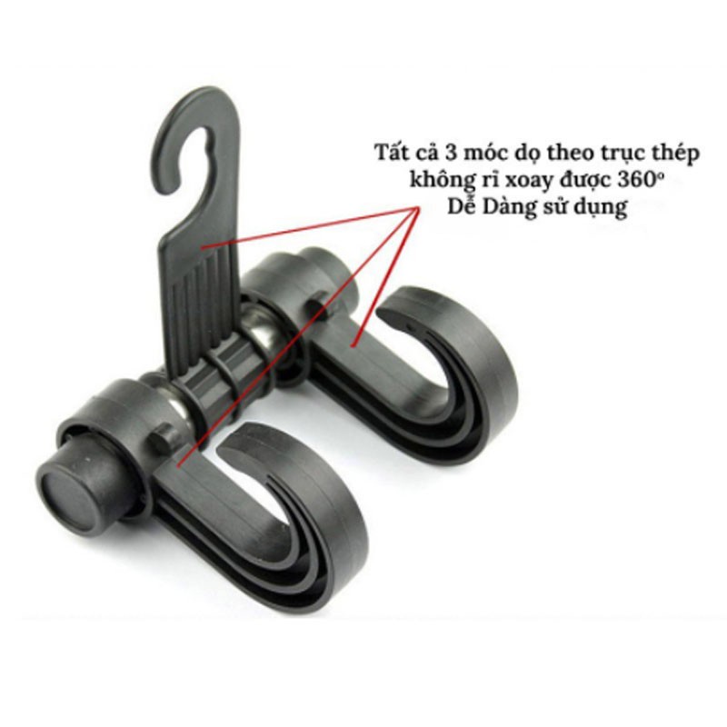 Móc 2S treo đồ sau ghế ô tô xe hơi tiện lợi TGPKOTO