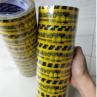 Băng keo 100yard "hàng dễ vỡ" nặng 1kg lõi giấy 3mm giá rẻ