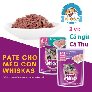 [Whiskas Junior] Pate Mèo Con Whiskas Junior - Gói 80g