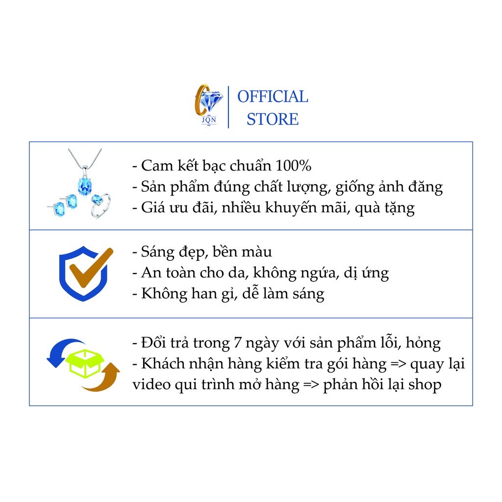 Bông tai nữ cỏ 4 lá chất liệu bạc ta sáng đẹp/ JQN cam kết bạc thật kèm bảo hành