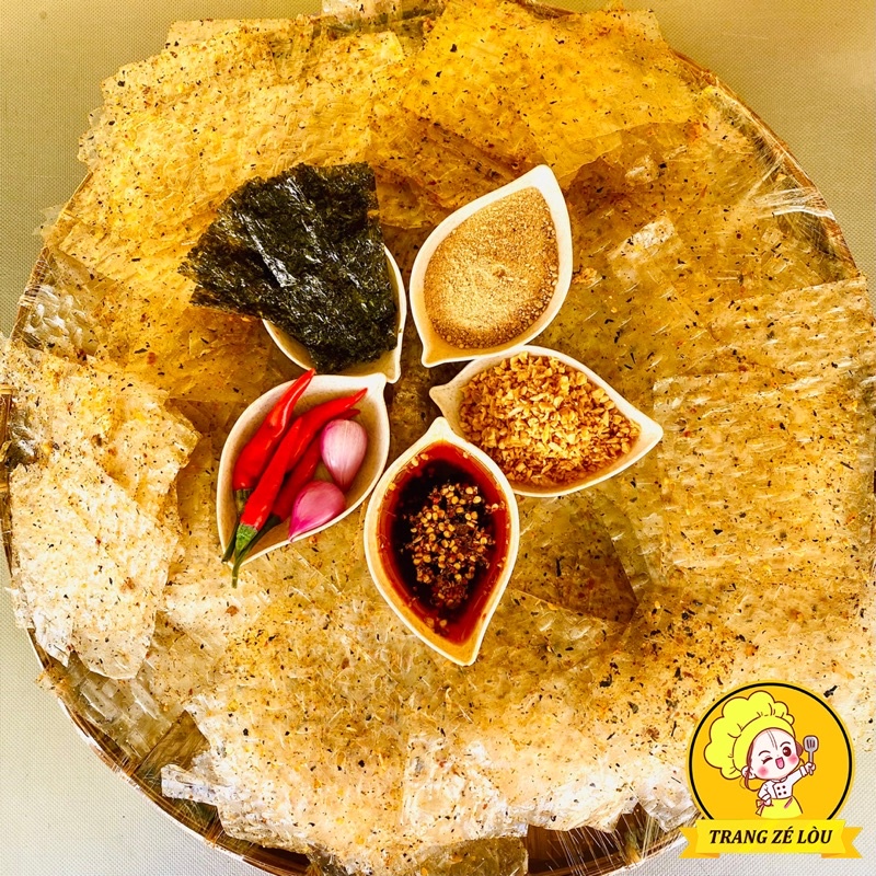 Bánh Tráng Sa Tế Rong Biển 🧄 Đậm Đà Tỏi Phi, Cay 🧄 Ăn Vặt Trang Zé Lòu