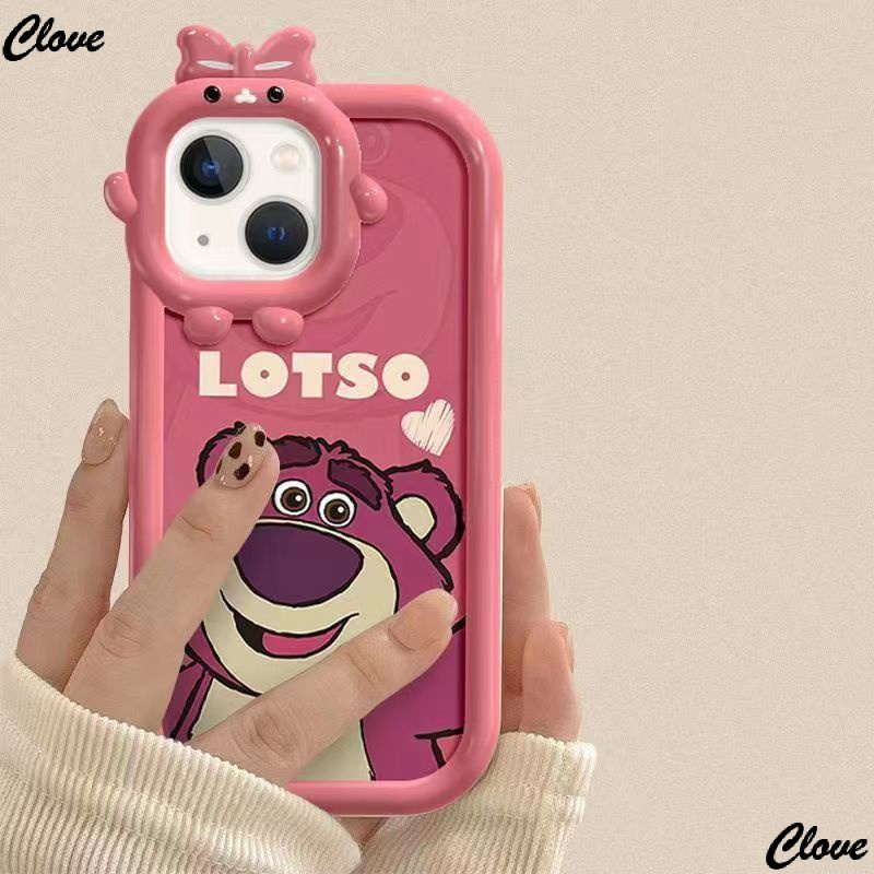 Ốp Điện Thoại Họa Tiết Giáng Sinh / Quả Dâu / Chú Gấu Dễ Thương Cho Iphone 11 120k 13prom8 7iPhone6 DFXV