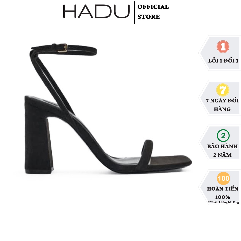Giày cao gót đế vuông 10cm quai ngang GV Nomi Basic HADU M948