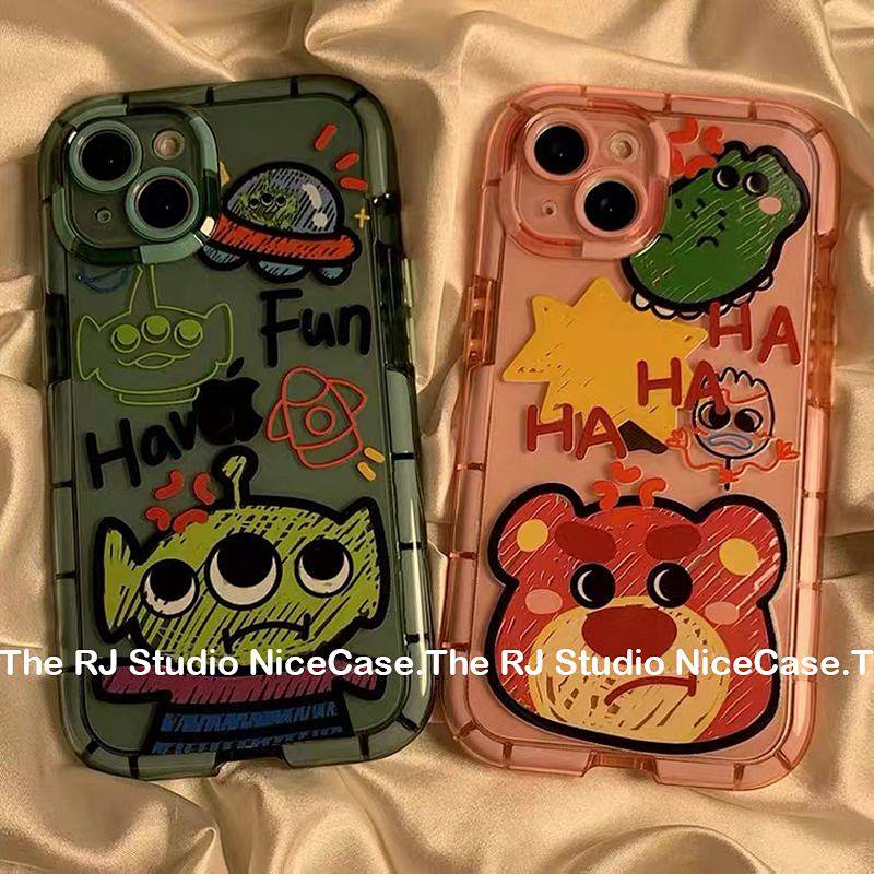 Ốp điện thoại mvEB dạ quang in hoạt hình graffiti dễ thương thích hợp cho Apple 14 7/8P XS/XR 13/12/11