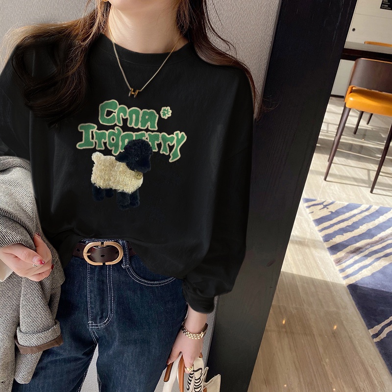 NRVP Áo Thun Nữ Dài Tay Thời Trang Hàn Quốc 2023