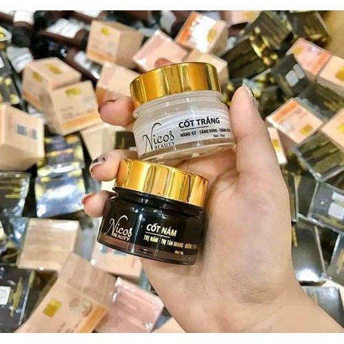 Combo kem face cốt nám Đông Y Nicos