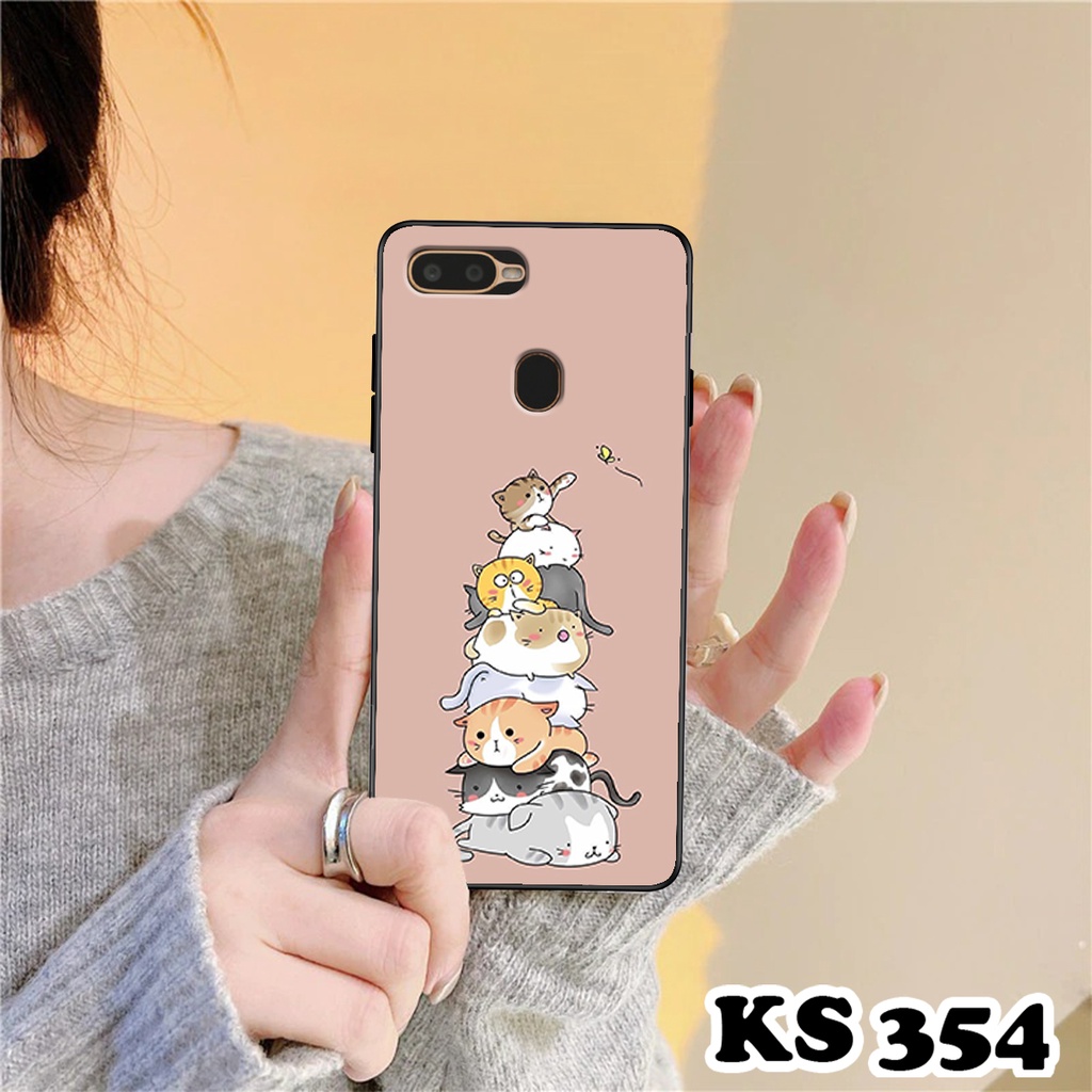 Ốp lưng Oppo A5s - Oppo A7 - Oppo A12 - Ốp in hình Cat&amp;Bear đáng yêu - Chất liệu TPU siêu bền