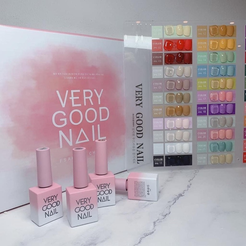 Sét sơn very good nail 60 màu "tặng base top + bảng màu "
