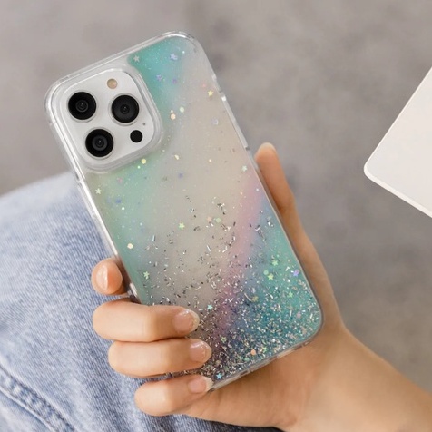 Ốp lưng Switcheasy Starfield kim tuyến cho điện thoại ip 14 14 plus 14 pro 14 promax 13 13 pro 13 pro max
