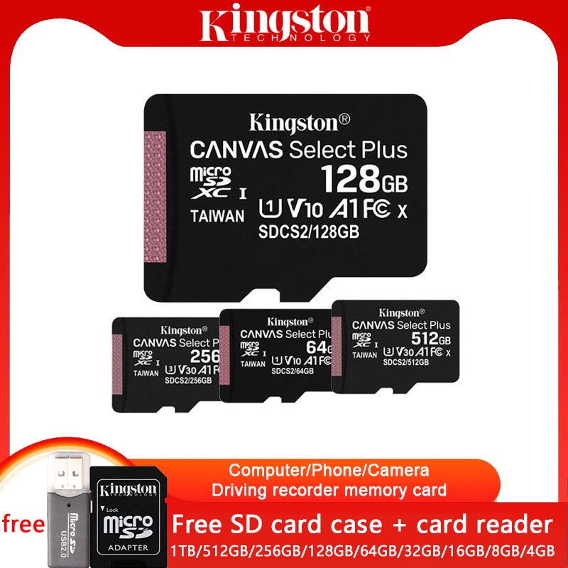 Thẻ Nhớ SD Kingston Class 10 8GB 16GB 32GB 64GB 128GB 256GB 512GB Chất Lượng Cao