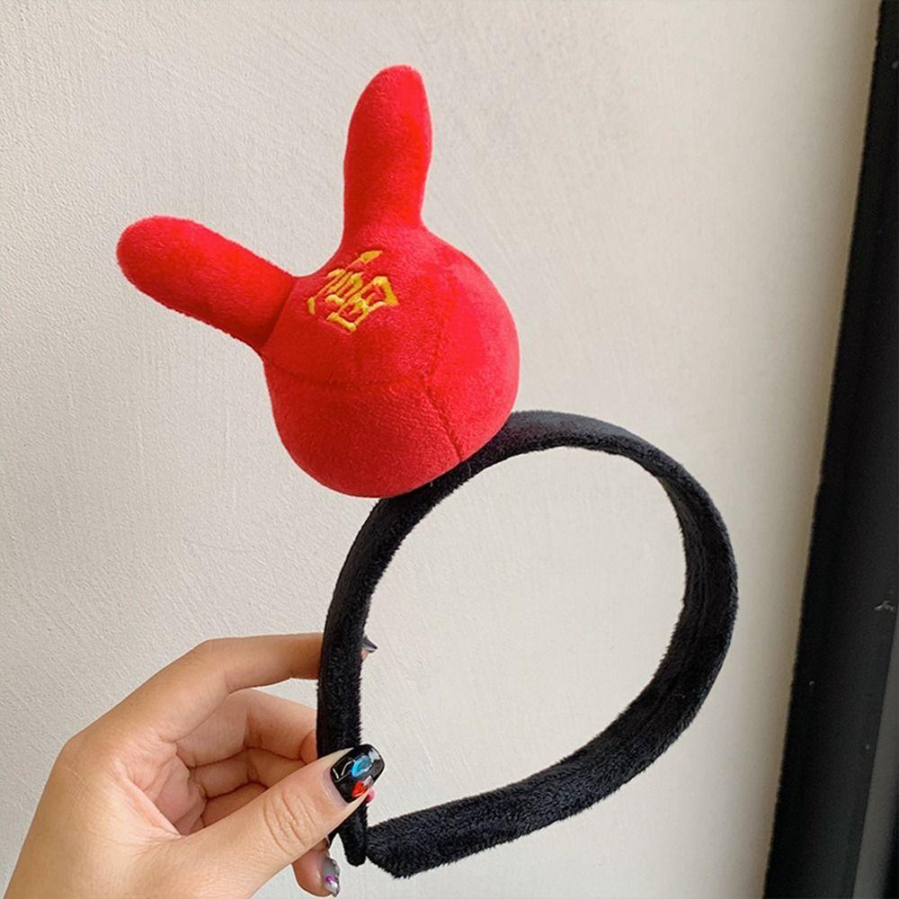 Băng Đô Cài Tóc Rửa Mặt Hình Thỏ Hoạt Hình Đơn Giản Dành Cho Nữ