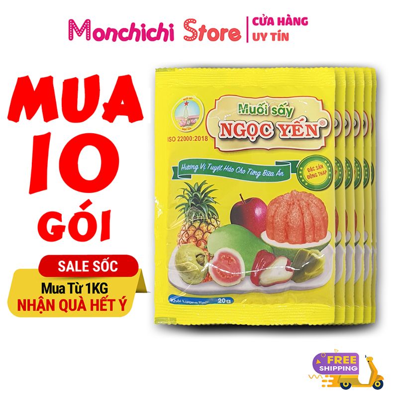 Muối Sấy Ngọc Yến Combo 1kg Date mới mỗi tuần