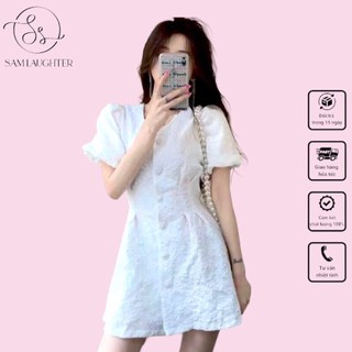 Váy bánh bèo tiểu thư, đầm nữ đẹp đi chơi V903 Sam Laughter Store