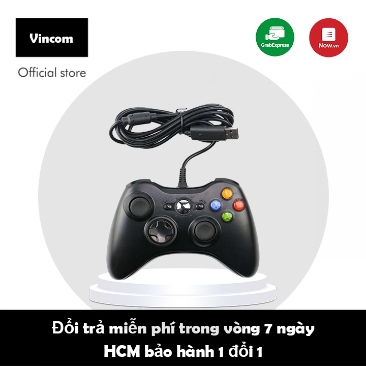 Gamepad - Bộ điều khiển có dây của Microsoft Xbox360 Laptop TV Box - Play F04 Full Skill - Hỗ trợ rung khi chơi