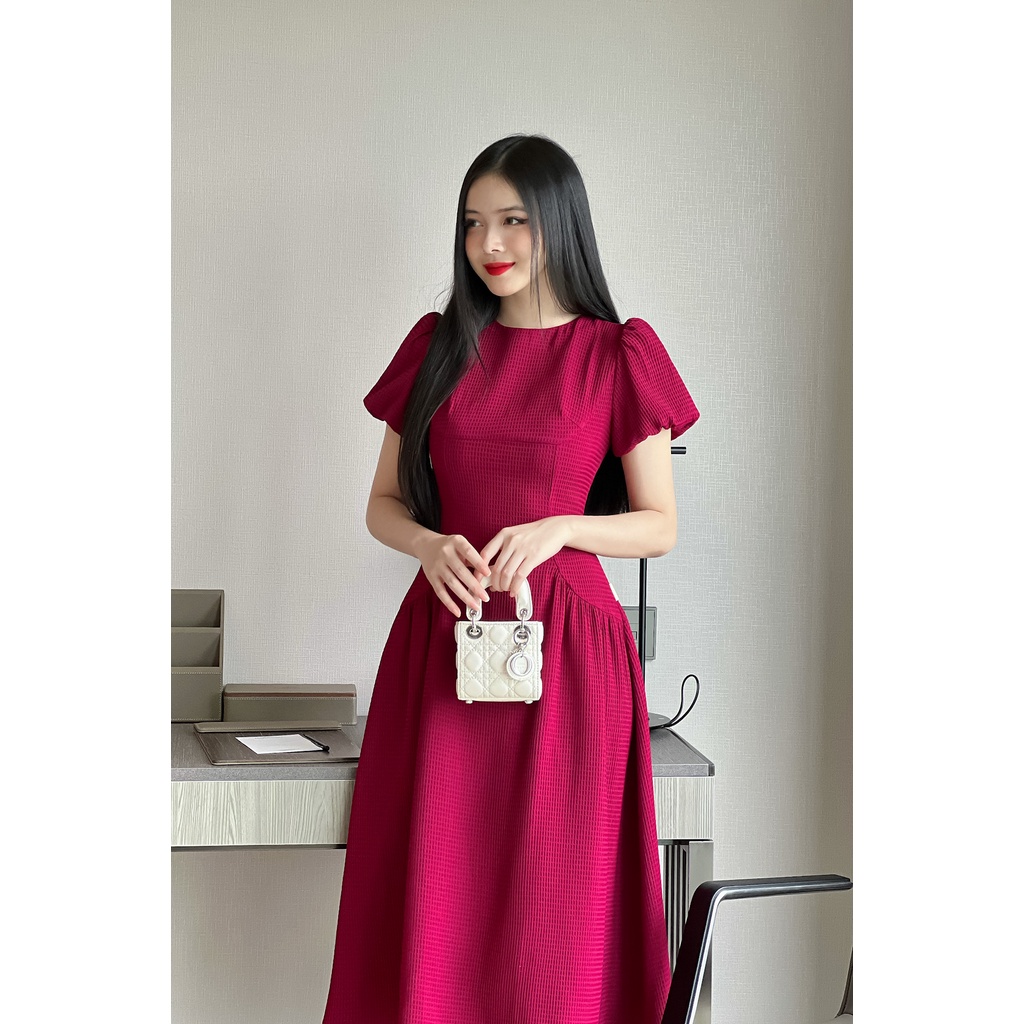 Váy công sở thiết kế dáng xòe tay bồng sang trọng ZYM'S HOUSE M1, M2