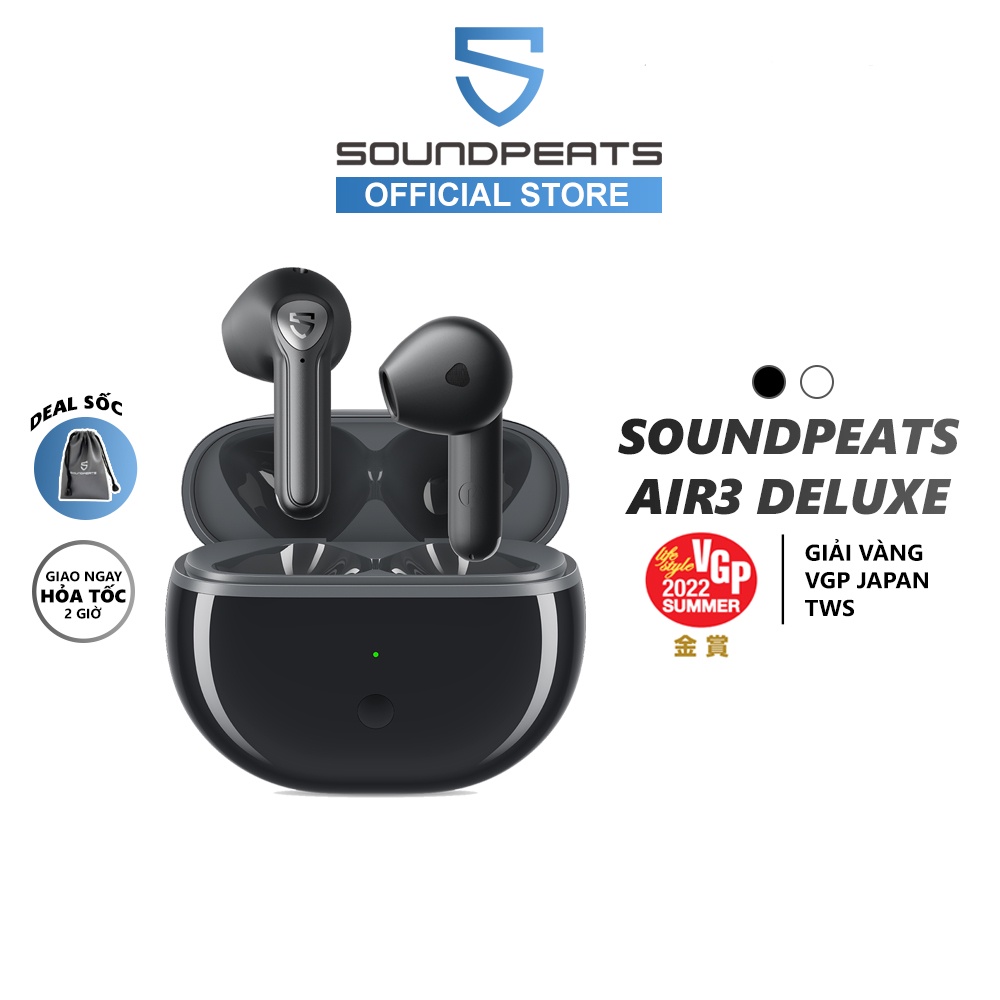 Tai nghe True Wireless SoundPEATS Air3 Deluxe Mirroring Bluetooth 5.2 (Bản nâng cấp Air3)