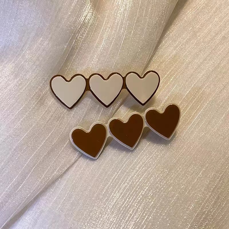 Kẹp Tóc Hình Mặt Cười / Trái Tim / Gấu Dễ Thương Thời Trang Cho Nữ