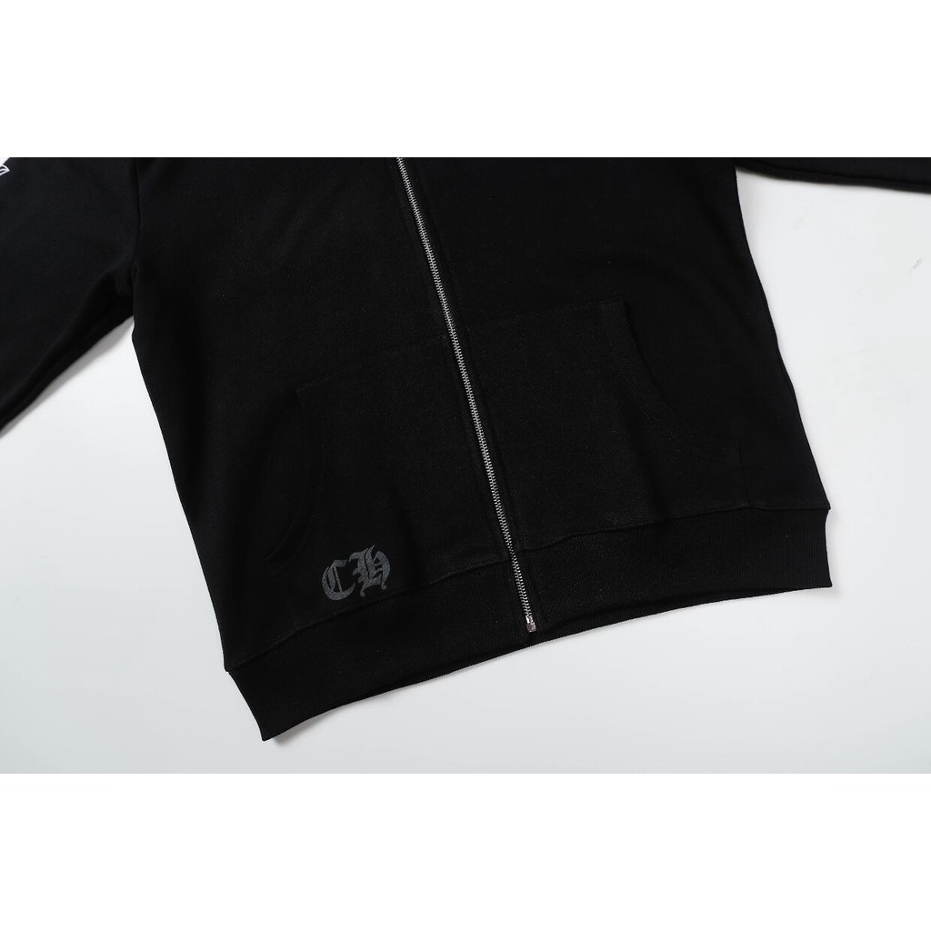 Áo hoodie cotton Có Khóa Kéo In Hình Đám Đông Thời Trang Cho Nam Nữ