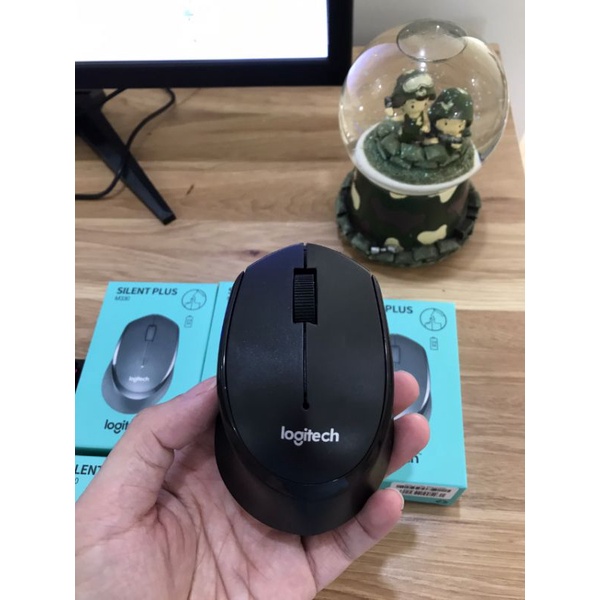 Chuột không dây Logitech M330 slient + tặng kèm pin AA