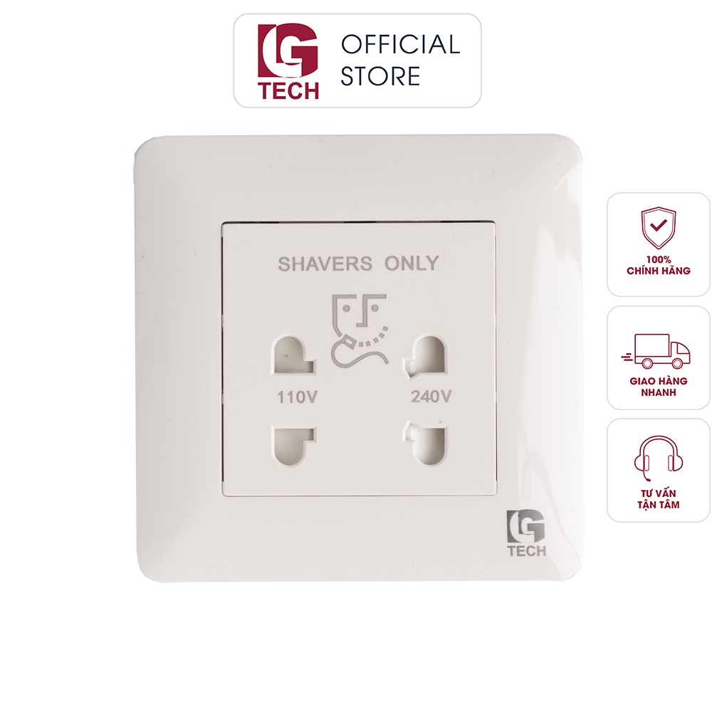 Ổ cắm dao cạo râu chống giật LGtech LG-TT-0080