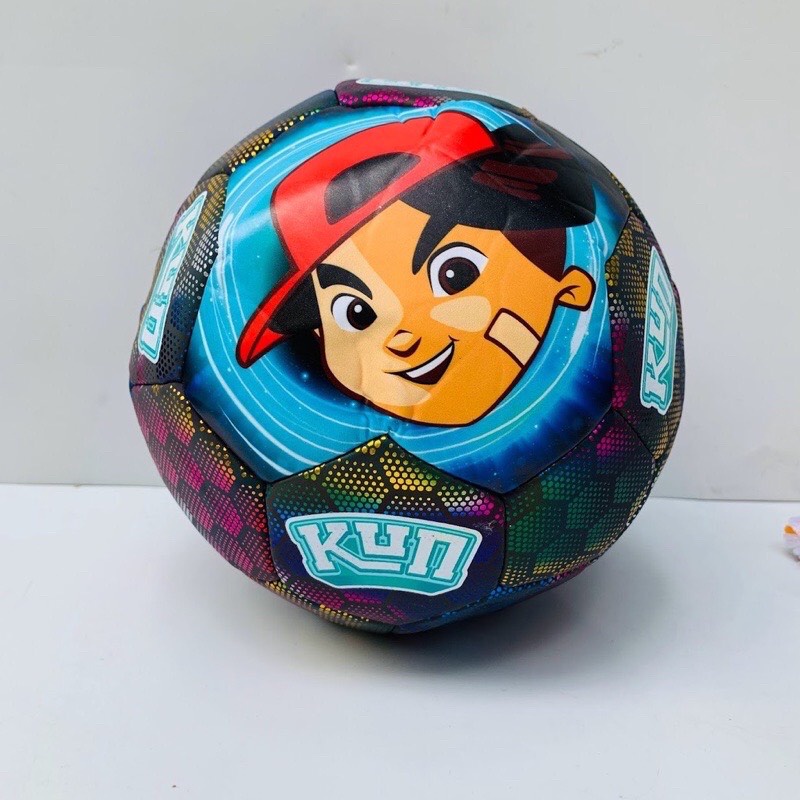 Bóng Kun, bóng Kun phản quang, bóng da Kun, banh Kun size 5 tặng kèm lưới và kim bơm hàng khuyến mãi sữa Kun