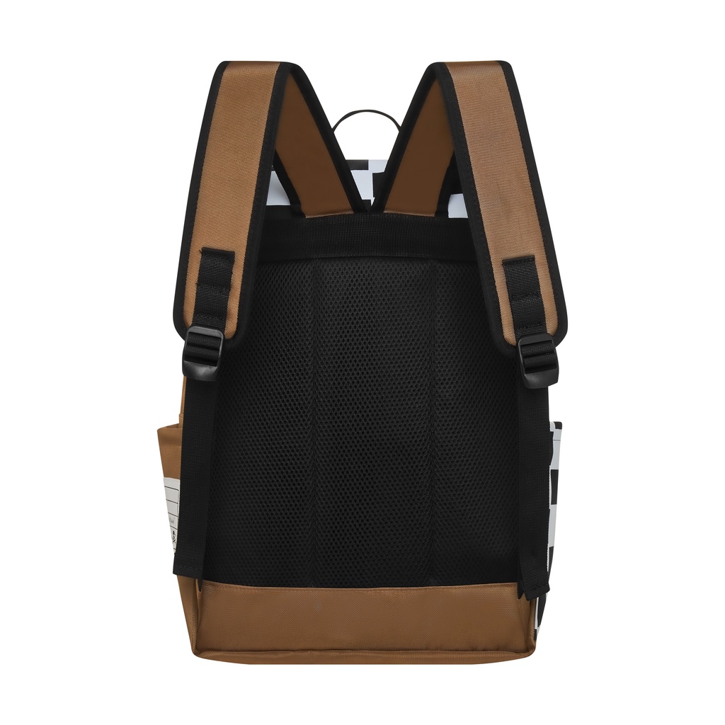 Balo đi học cặp sách thời trang Banawa có ngăn đựng laptop nam nữ unisex - Statement Backpack - Màu Nâu