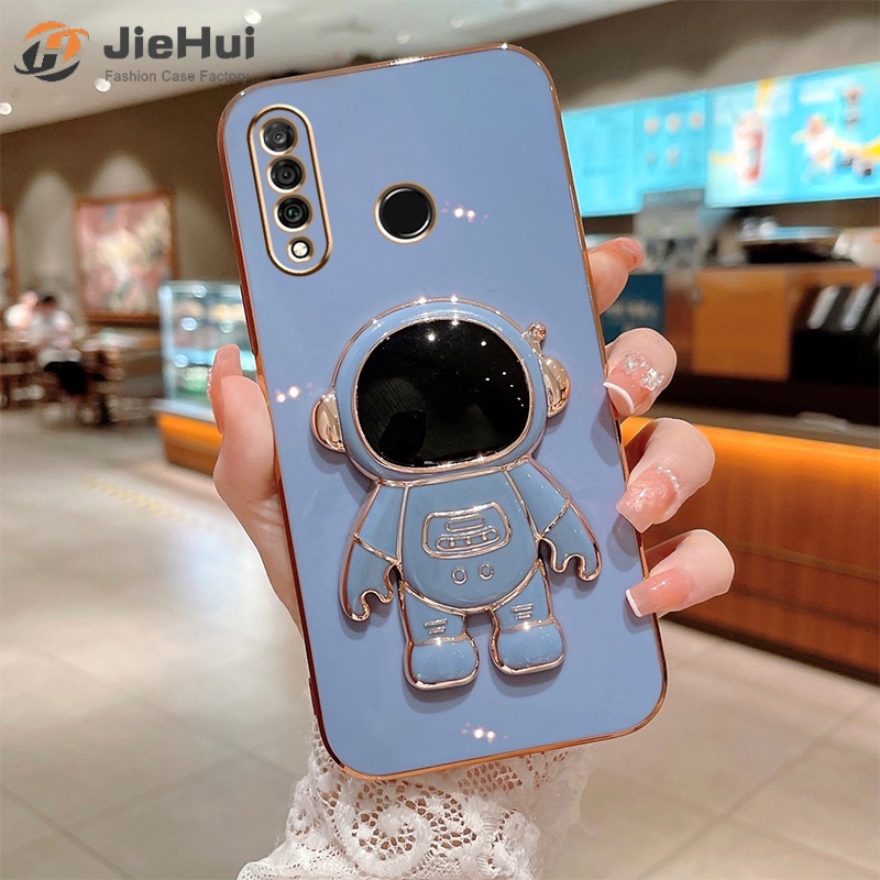 Ốp Điện Thoại Cao Su Mềm Có Giá Đỡ Gập Hình Phi Hành Gia Cho Huawei P30 Lite P20 Pro P40 Y9S Mate 20 Mate30