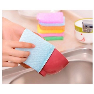 Sét 4 Miếng rửa chén, rửa bát lưới kim tuyến