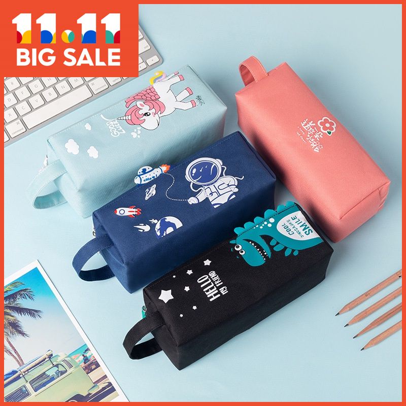 Large capacity pencil case ins Japanese pencil case Korean version cartoon boys and girls junior high school students pencil case