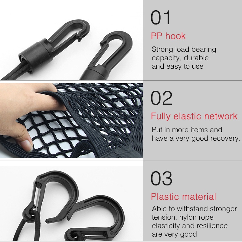 Túi Lưới Đựng Đồ Co Giãn Tự Động Cho Xe Hơi