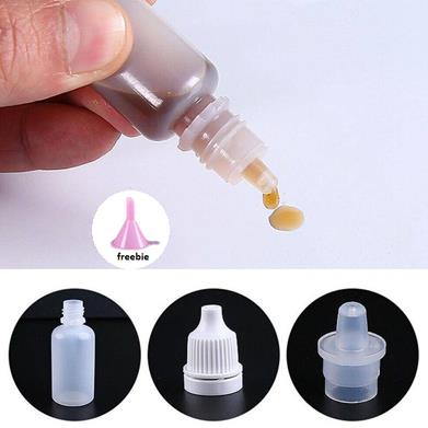 Set 50 / 100 Lọ Nhựa Mềm Trong Suốt 3ml Dạng Bóp Đựng Dung Dịch Tiện Dụng