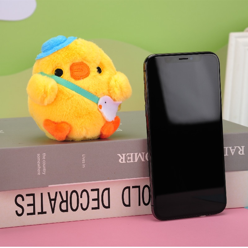 Móc Khóa Gà Chubby Nhồi Bông Dễ Thương