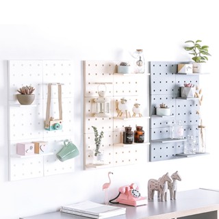 Kệ Bảng Lỗ Dán Tường Pegboard Mini Trang Trí Nhựa Cao Cấp