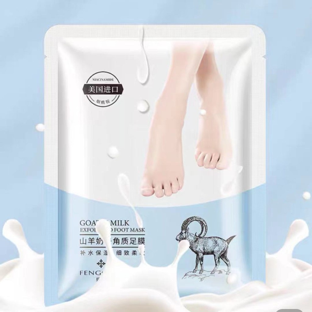 Mặt Nạ Ủ Chân Sữa Dê Trắng Da Giảm Thâm Giảm Nhăn Mịn Màng GOAT's Milk