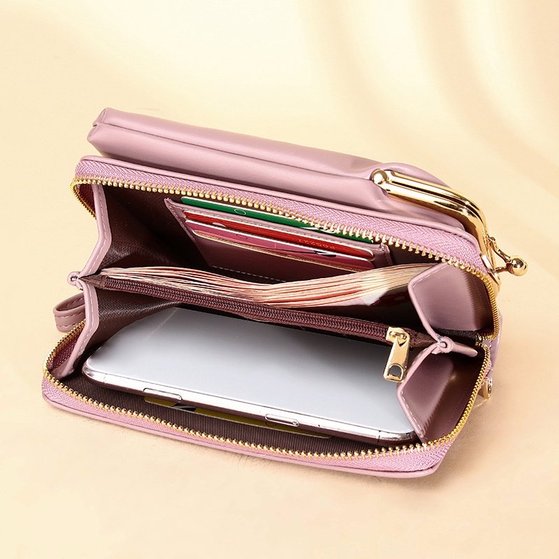 Túi Đeo Chéo Màu Trơn Phong Cách Hàn Quốc Thời Trang Cho Nữ