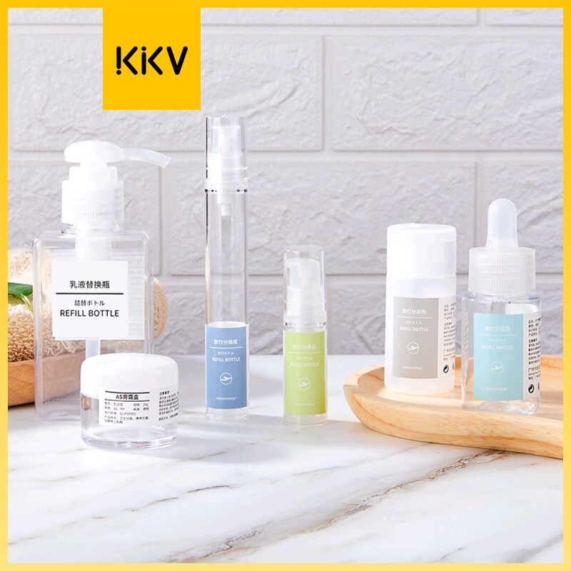 KKV SLADKO Chai Nhỏ Giọt Thủy Tinh Chai Phụ 10Ml Kem Trong Suốt 20G