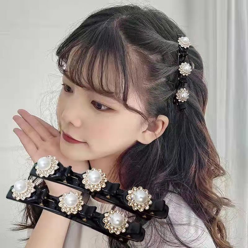 1 Kẹp Tóc Hoa Đính Ngọc Trai Thời Trang Cho Nữ