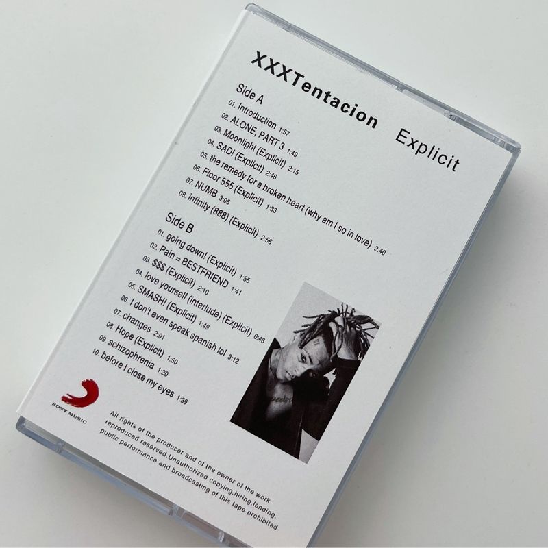 Xxxtentacion? z01 xxxtentacion?Băng Keo cassette t1101 Thay Đổi Thương Hiệu Mới