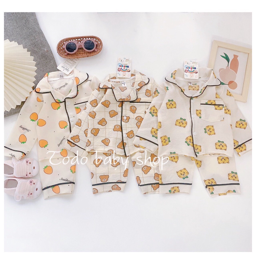 Bộ pijama dài tay cho bé trai bé gái