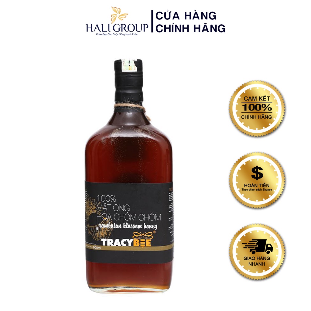 Mật Ong Hoa Chôm Chôm TRACYBEE Chính Hãng Chai 600ml