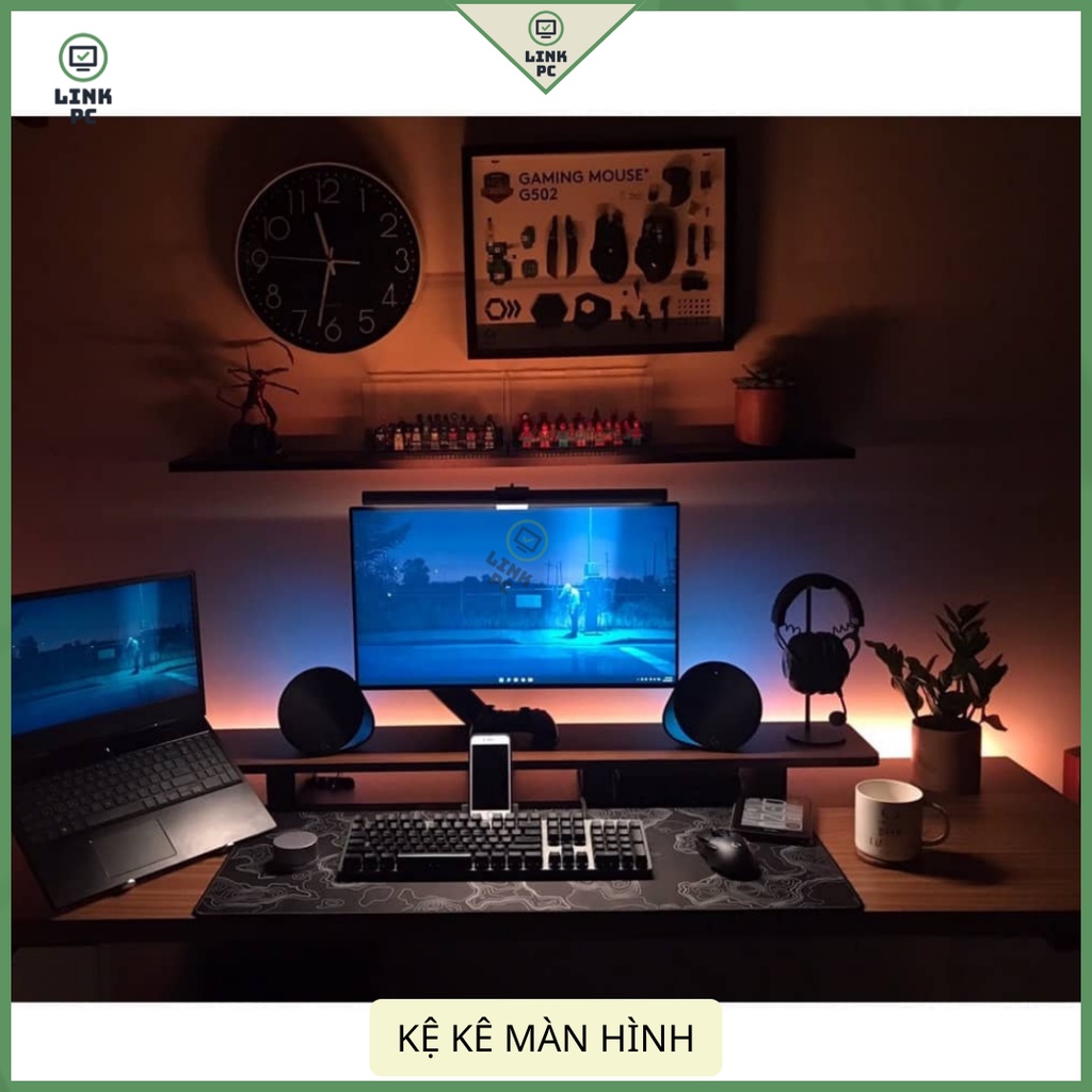 Kệ Kê Màn Hình Máy Tính || Kệ để Màn hình Máy tính/Laptop/Tivi Bằng Gỗ || Decor || Setup PC