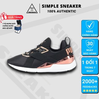 Giày Puma Nữ Chính Hãng 💙FREESHIP💙Puma Muse X3 Black Rose Gold - Giày Sneaker Thể Thao Nữ Puma - Simple Sneaker