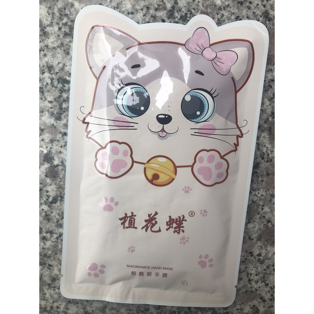 Mặt nạ dưỡng da tay dưỡng ẩm trắng da mèo con P0393