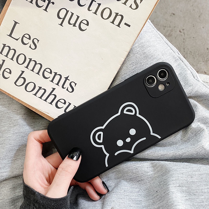 Ốp Điện Thoại Mềm Chống Sốc Họa Tiết Gấu Cho Apple iPhone 12promax 6plus 1411Xiphone14 8 Xr 7 UQ42