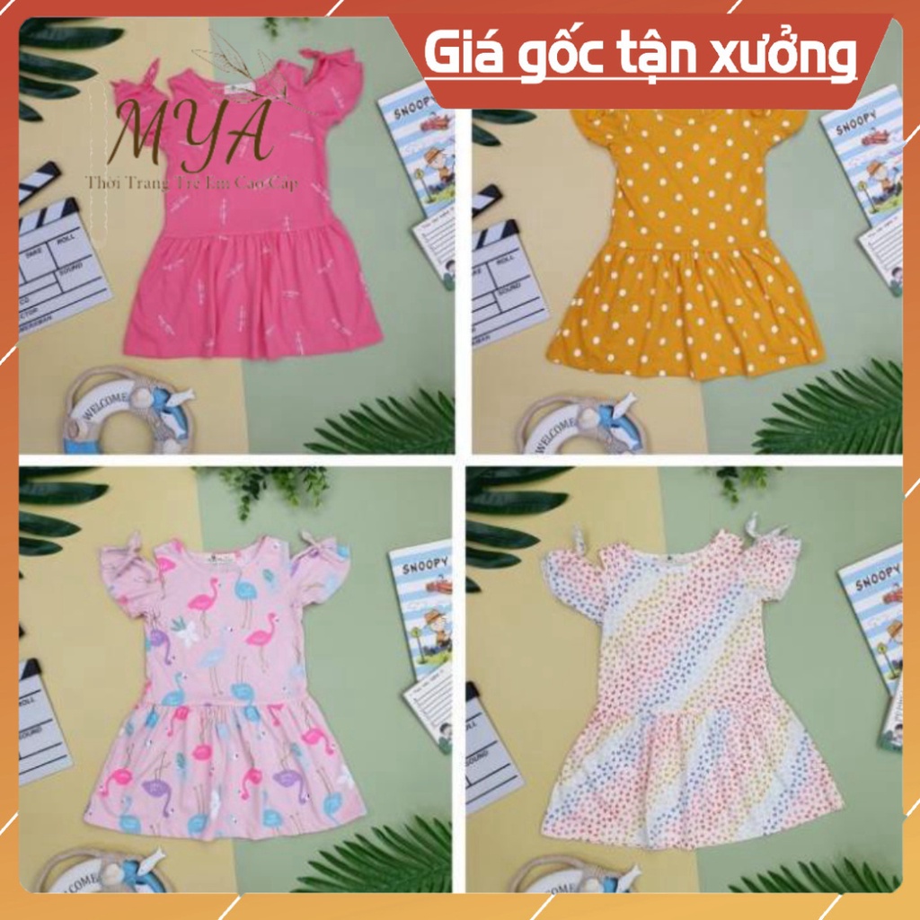 Váy bé gái chất cotton, đầm bé gái size 1-5 tuổi, đầm trẻ con Mya_kids có không ít màu
