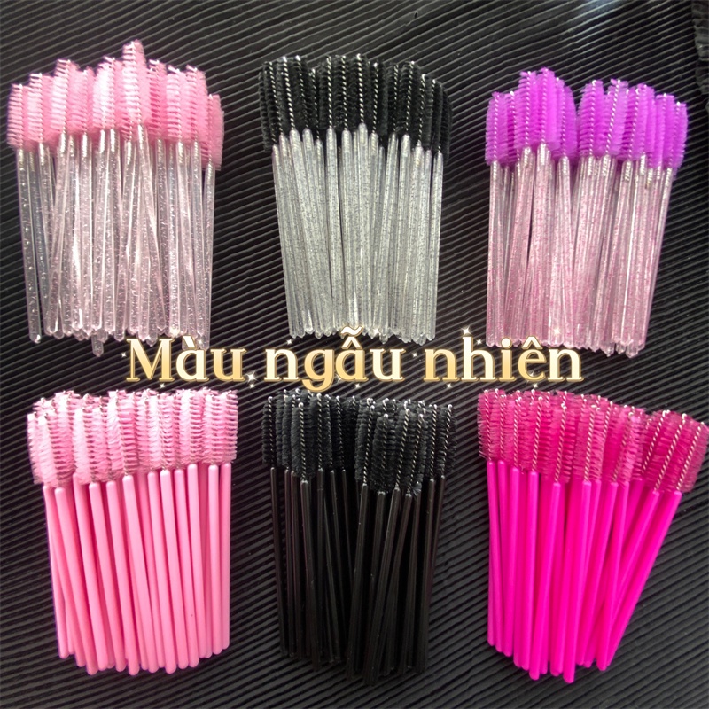 Abpopa ® Bộ 50 Cọ Chải Lông Mi Kim Tuyến Dùng Một Lần