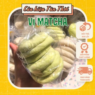 (Loại To) Bánh bao sữa trà xanh tuổi thơ - ăn vặt ngon
