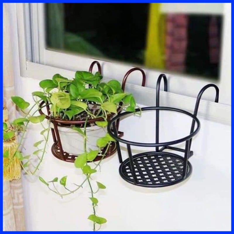 GIỎ SẮT TREO CHẬU HOA CÂY CẢNH BAN CÔNG HÀNG RÀO TRANG TRÍ NHÀ CỬA